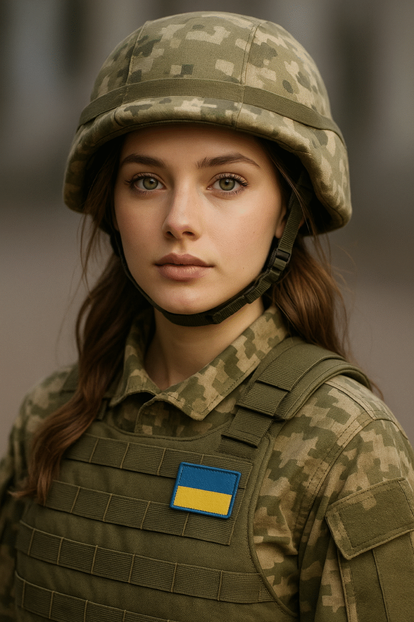 Female Ukranian Soldier